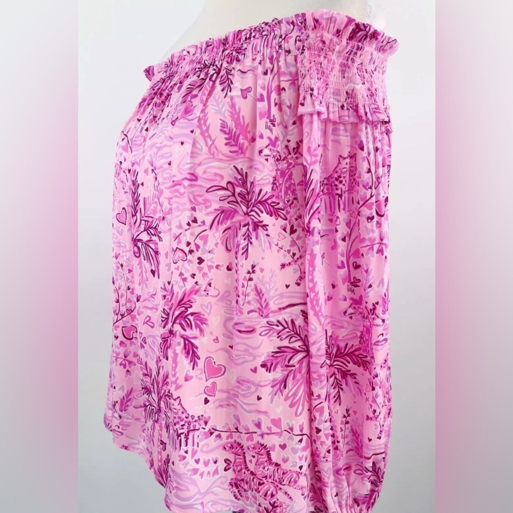 Lilly Pulitzer Ruffle Off the shoulder top (Size XXS) - Picture 6 of 12